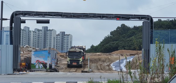 대방건설 양주 옥정 신도시 A-2BL 대방노블렌드 3차 아파트 신축공사 현장