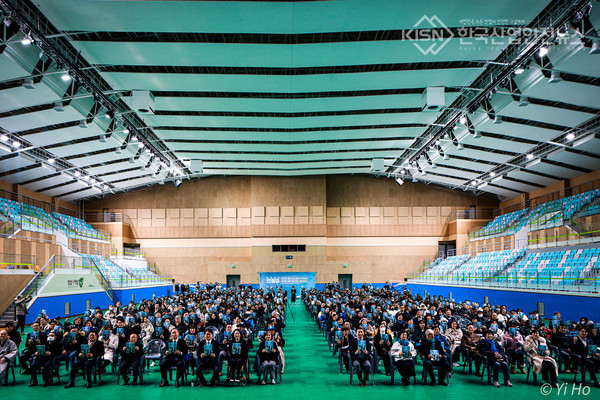 사진=김용민 더불어민주당 남양주병 의정보고 회의장 (남양주체육문화센터 실내체육관)